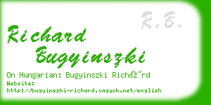 richard bugyinszki business card